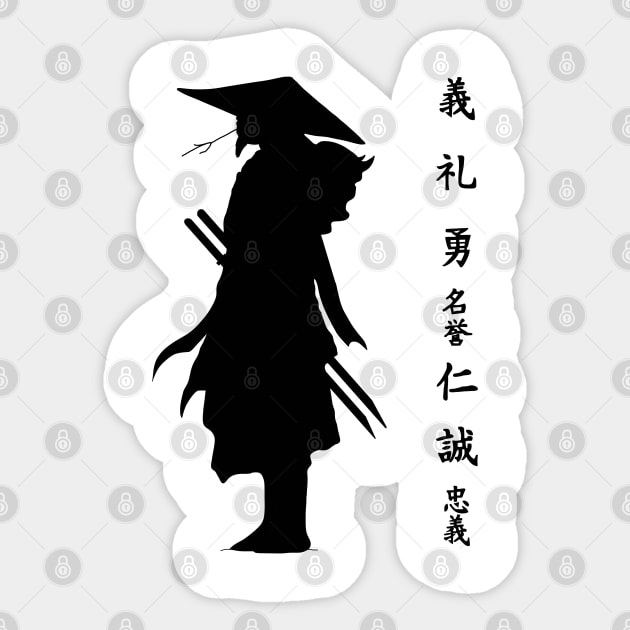 Samurai warrior Sticker by pepques